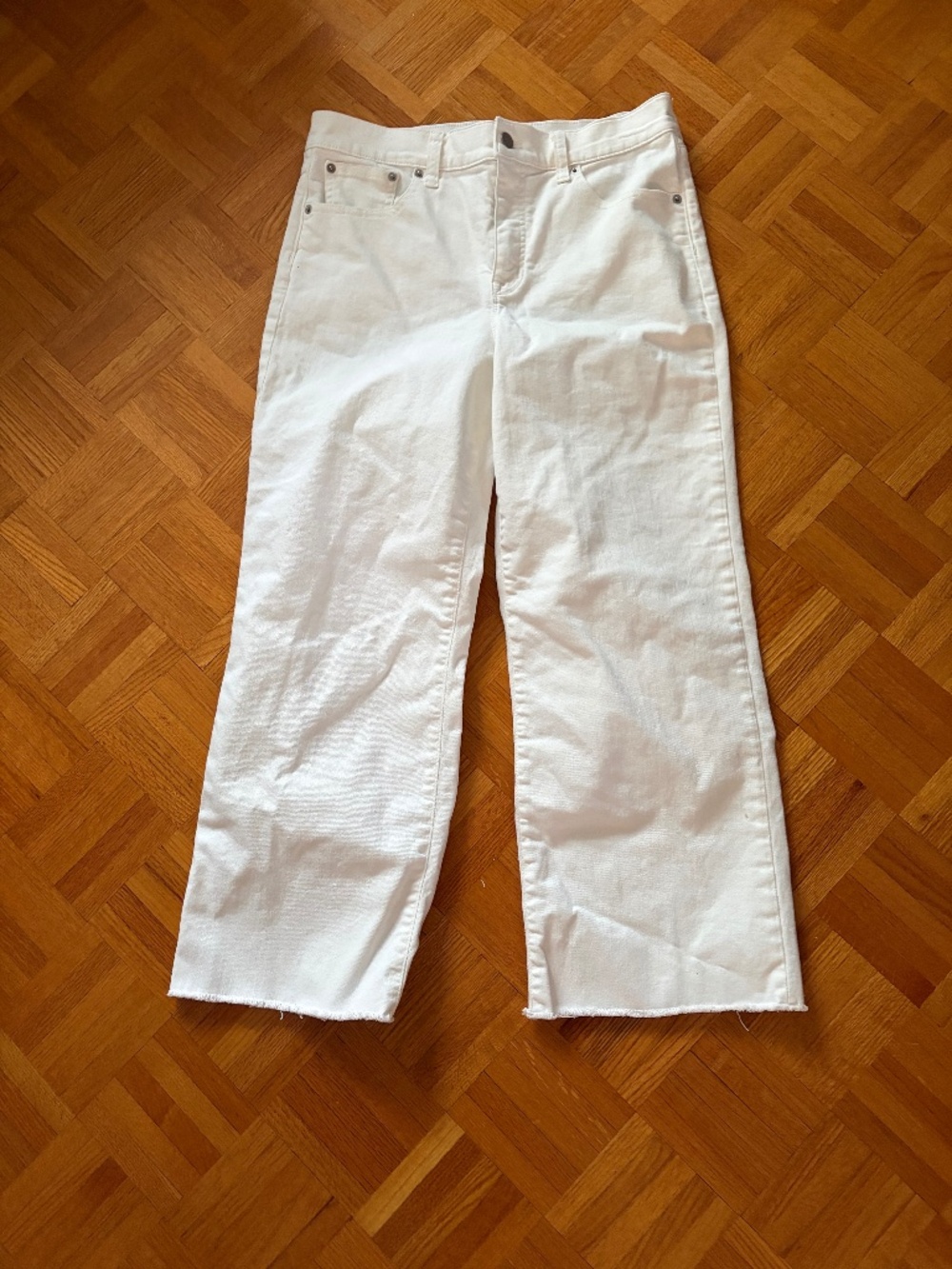 J Crew Wide Leg crop jeans